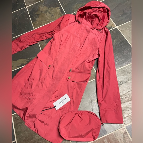 Cole Haan Women's Signature Packable Rain Jacket - Medium - Picture 2 of 7